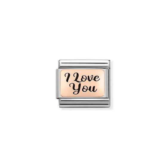 Composable Classic Link 430111/18 I Love You In 9K Rose Gold