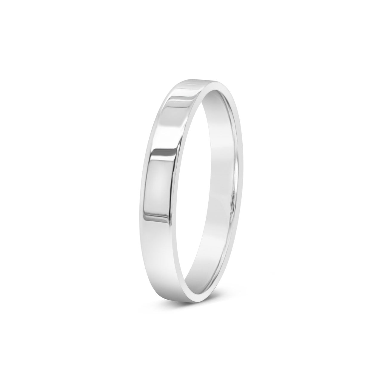 Sterling Silver 3mm Wide Band Ring