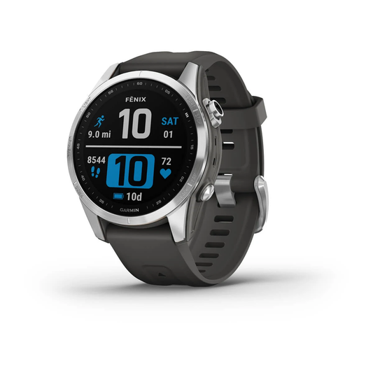 fēnix® 7S – Standard Edition - Silver with Graphite Band - 010-02539-01