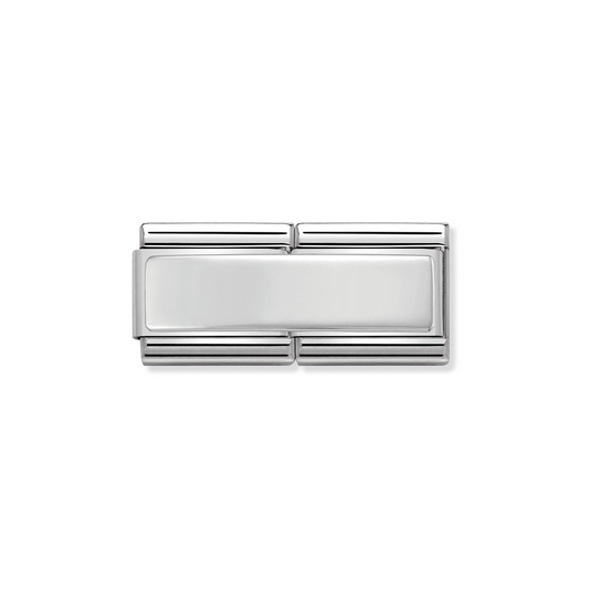 Composable Classic Double Link 330710/01 Engravable Silver Plate