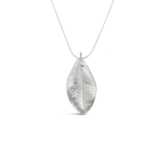 Sterling Silver Pohutukawa Leaf Pendant