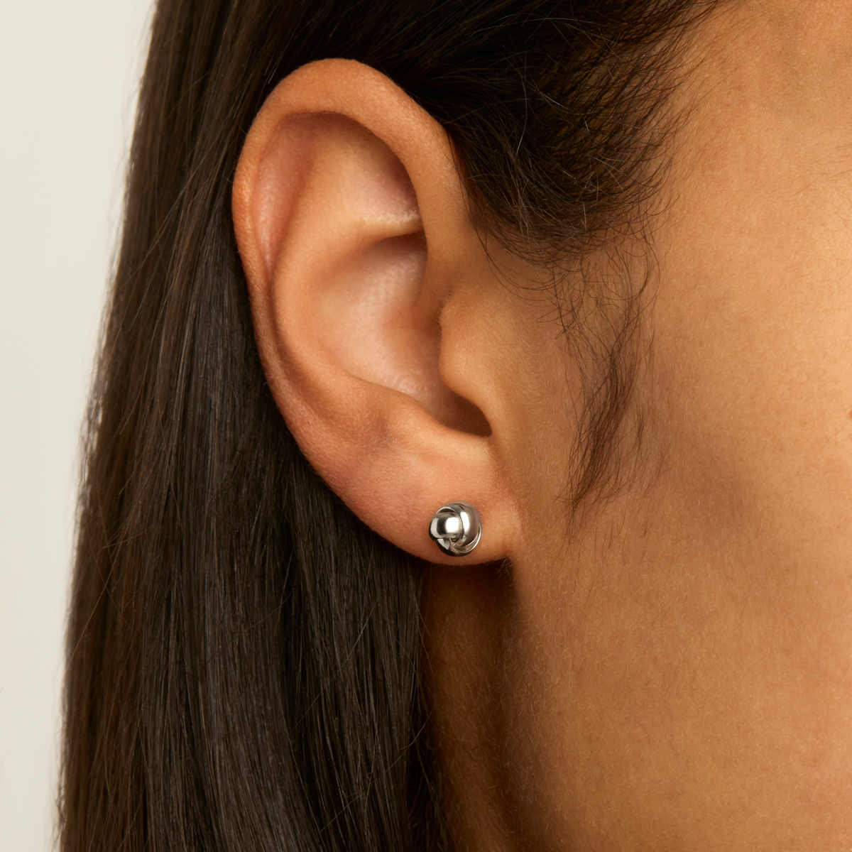 Floret Silver Stud Earrings