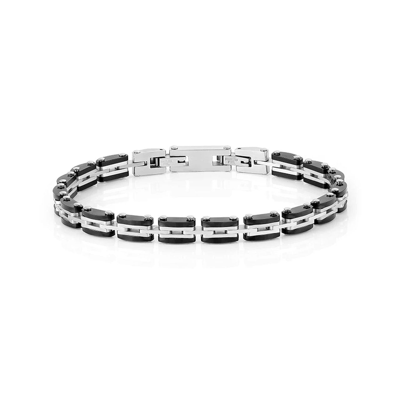 Strong Men's Bracelet 028300/004 Steel With Black PVD