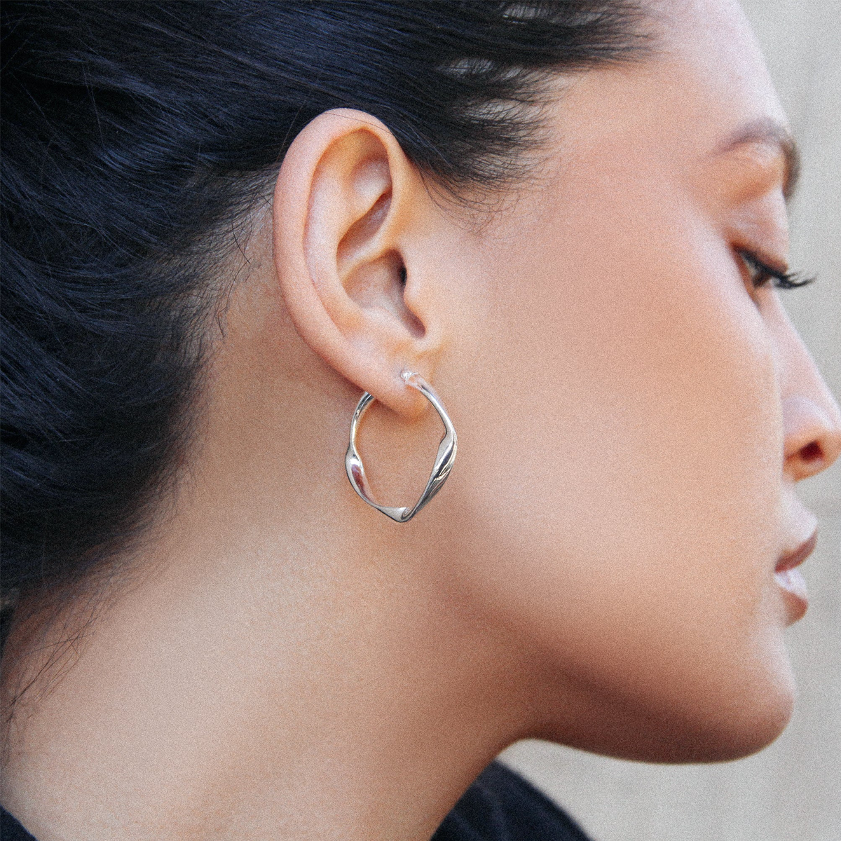Garden of Eden Gold Hoop Earrings
