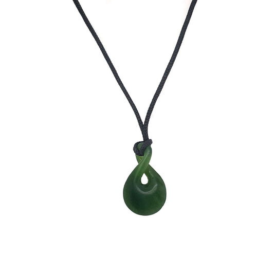 Small Kawakawa Twist Pounamu Necklace