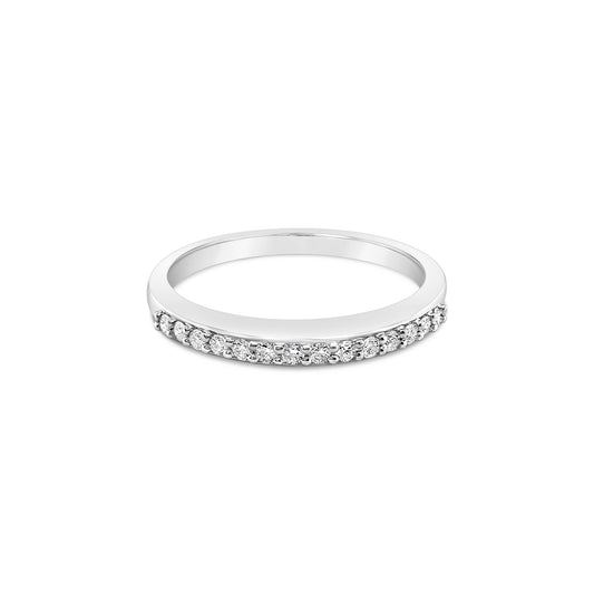 9k White Gold 0.14ct Diamond Band Ring