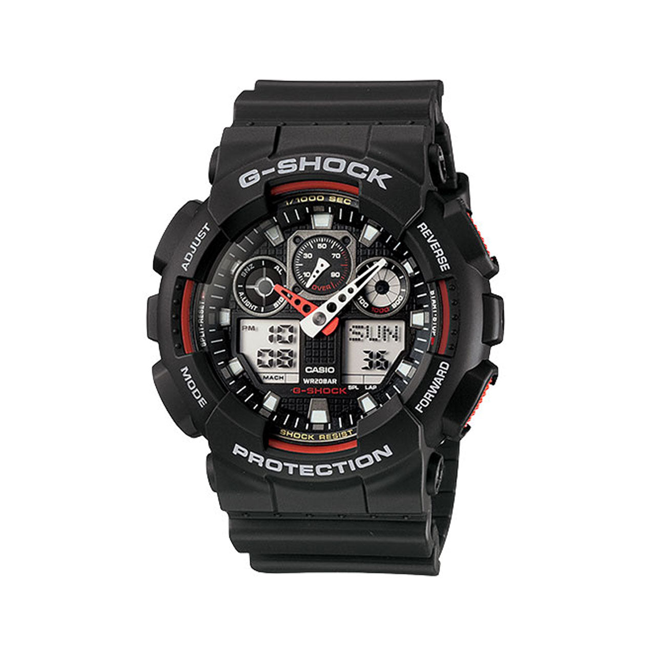 G-Shock - Black/Red GA100 Series - GA100-1A4