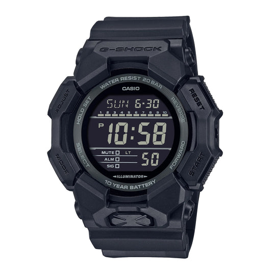 G-Shock GD-100 Series Rugged Digital Blackout Watch - GD010-1A1