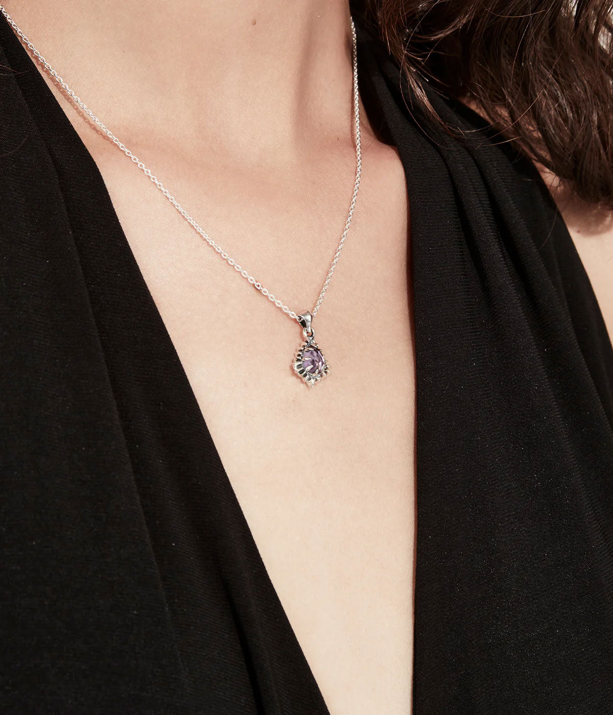 Jagged Teardrop Necklace