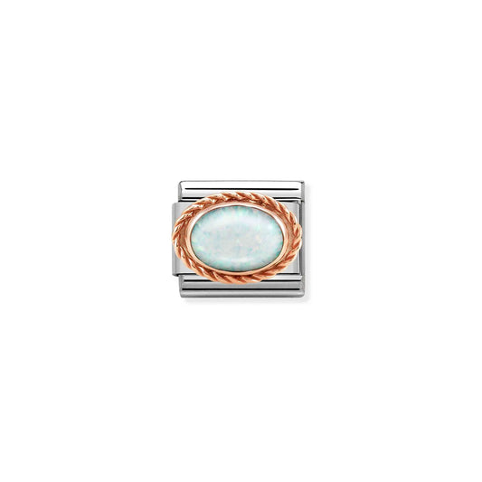 Composable Classic Link 430507/07 White Opal In 9K Rose Gold