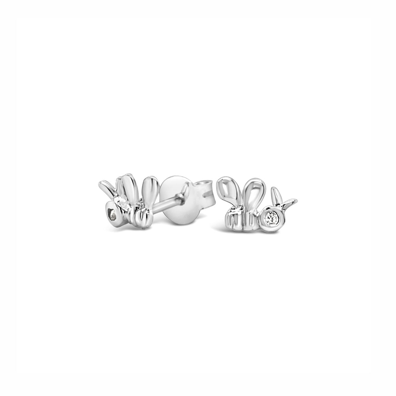 Sterling Silver Bee Stud Earrings