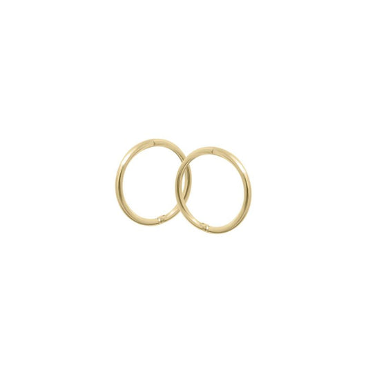 9k Yellow Gold 9mm Sleeper Earrings