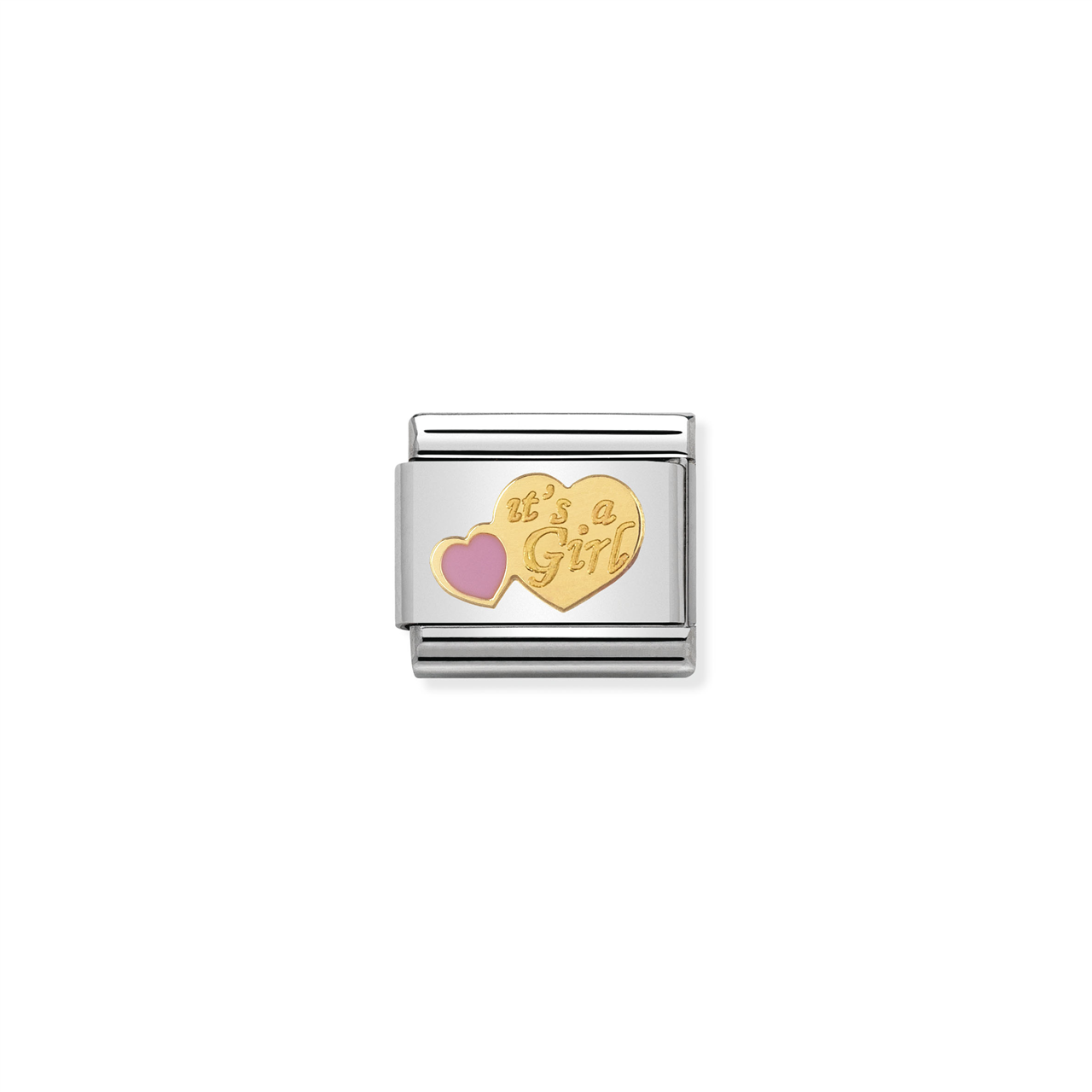Composable Classic Link 030242/39 It's A Girl in 18k Gold