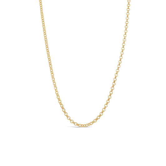 9k Yellow Gold Round Belcher Chain