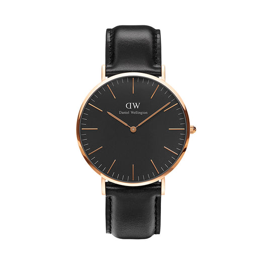 Classic 40mm Sheffield - Rose Gold & Black Watch