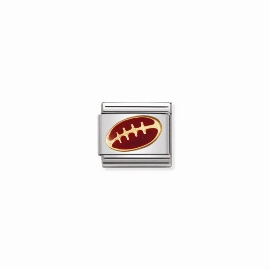 Composable Classic Link 030203/09 American Football / Rugby Ball in 18k Gold