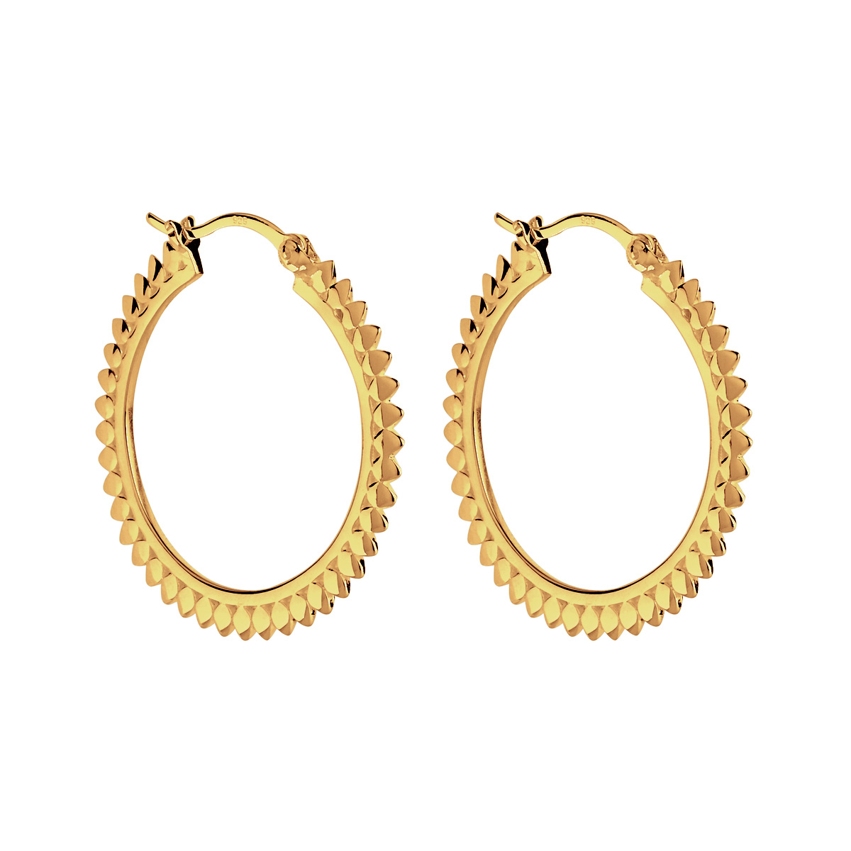 Radiance Hoop Earrings - Gold Plated