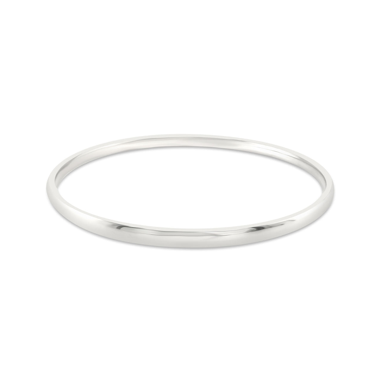 Sterling Silver 8 1/4" Light Oval Golf Bangle