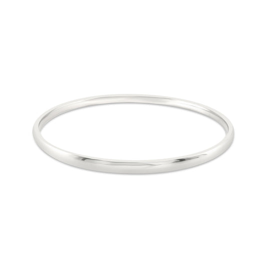 Sterling Silver 8 1/4" Light Oval Golf Bangle