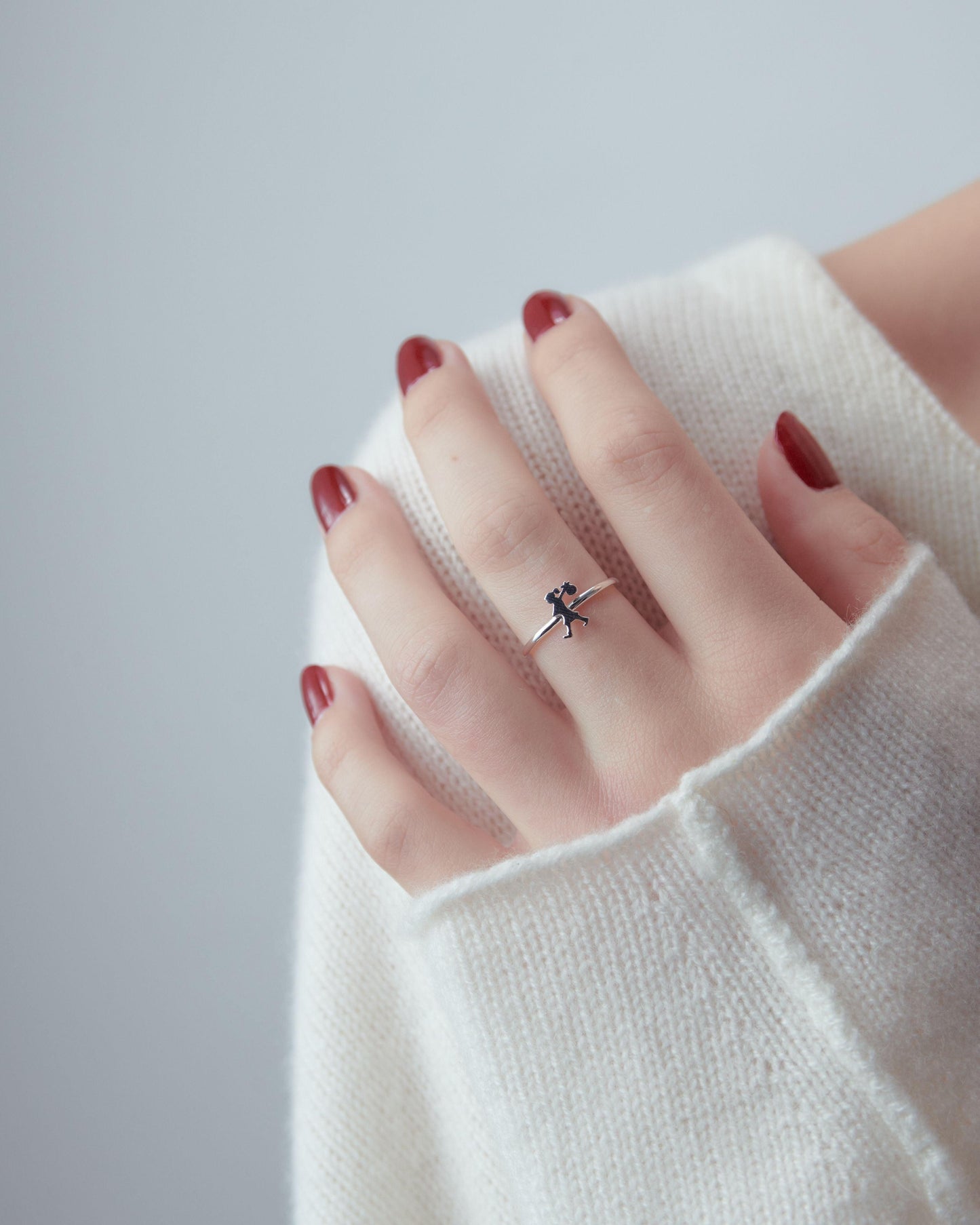 Sterling Silver Mini Runaway Girl Ring - Jamies Jewellers