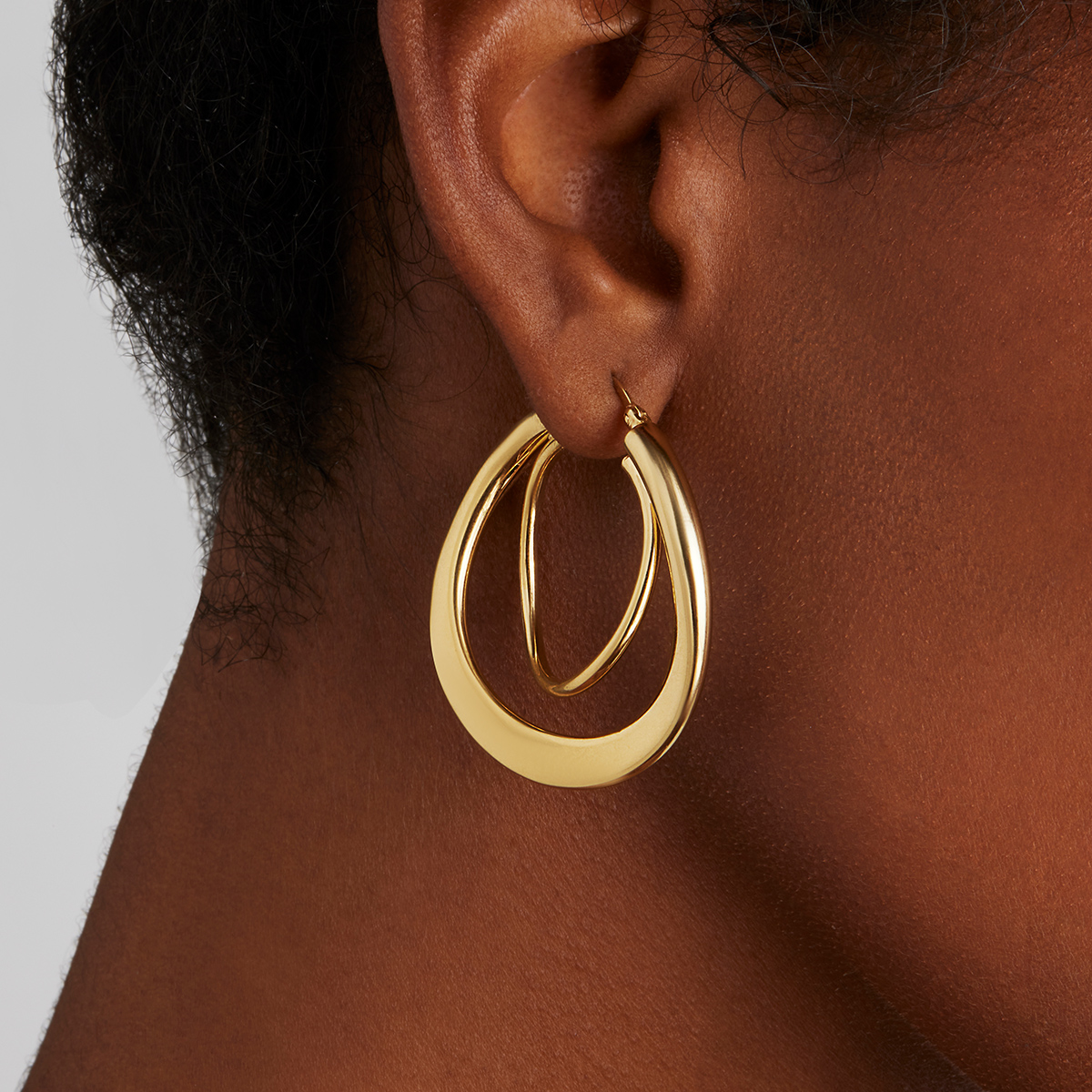 Strudel Hoop - Gold Plated