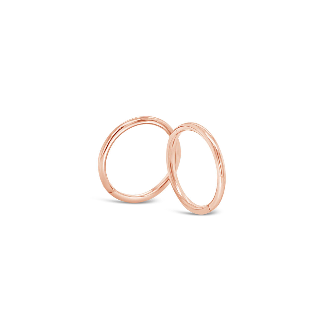 9k Rose Gold 12mm Round Heavy Sleepers