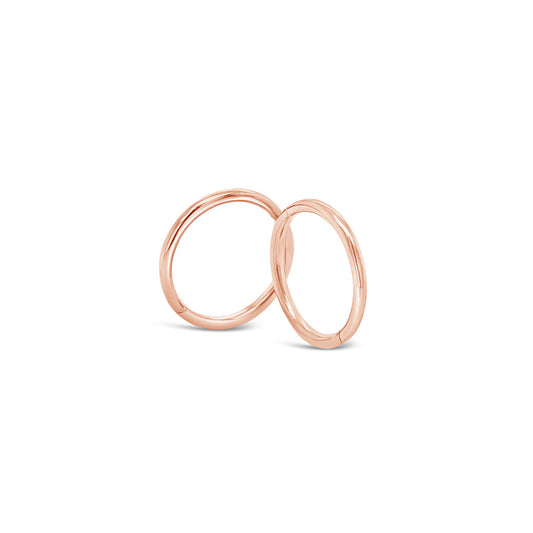 9k Rose Gold 12mm Round Heavy Sleepers