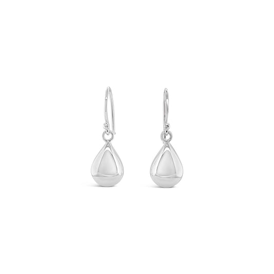 Sterling Silver 13mm Teardrop Hook Earrings