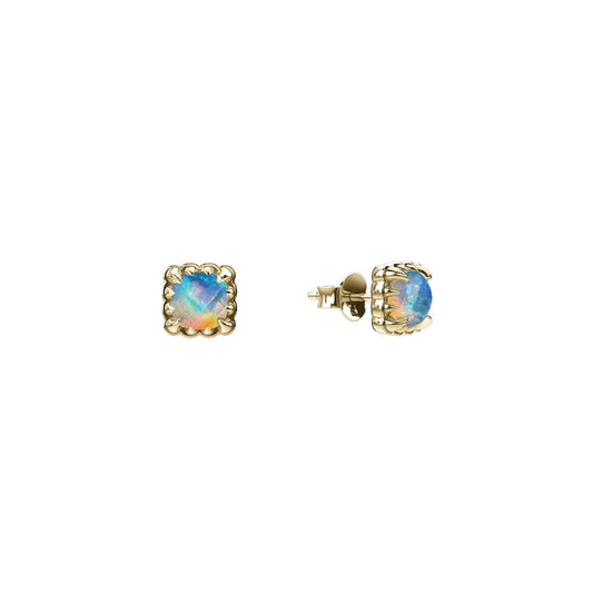 Mini Claw Studs Bello Opal - Gold Plated