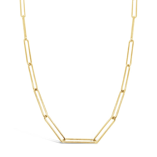 9k Yellow Gold Paperlink Necklace