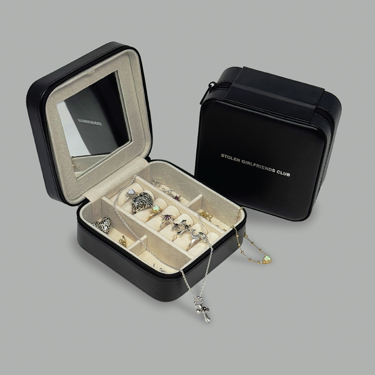 Stolen Girlfriends Club Black Travel Jewellery Box