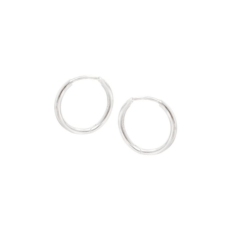 11.5mm Sterling Silver Huggies