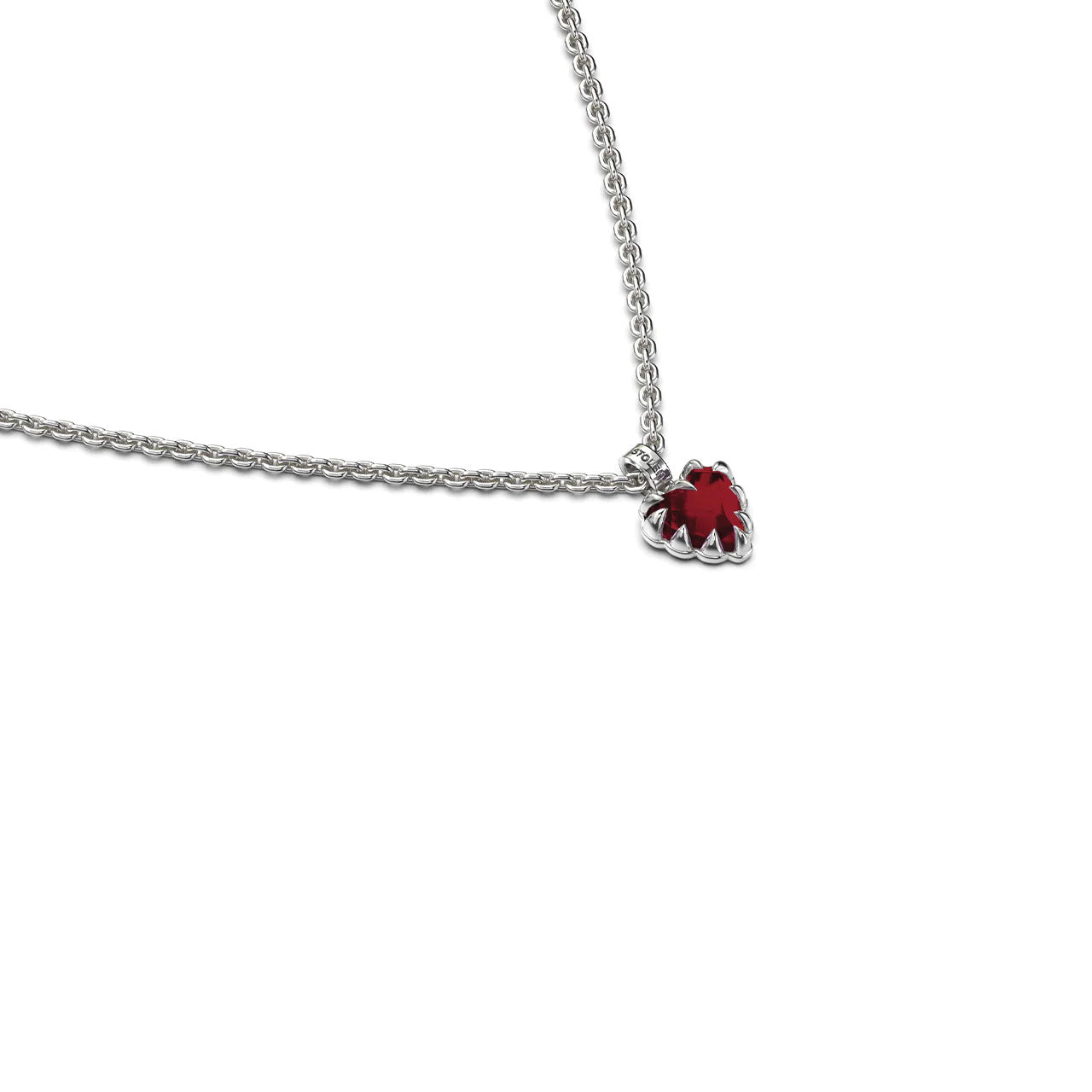 Mini Love Claw Necklace Garnet