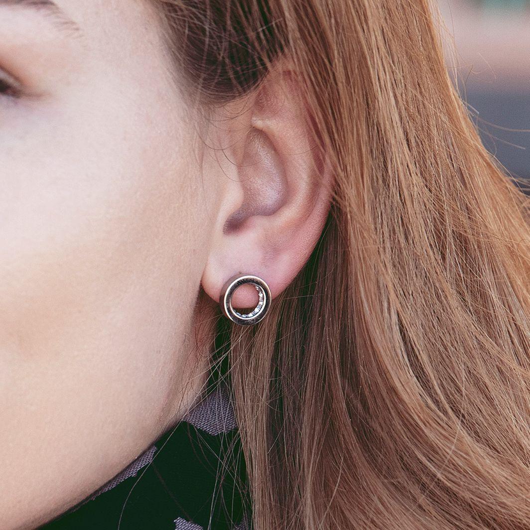 Monaco Studs Steel - Jamies Jewellers