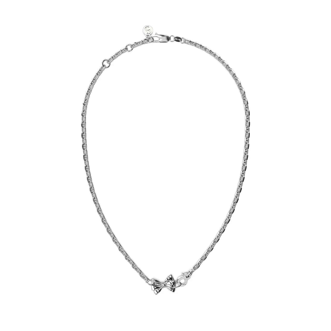 Pierced Bow Necklace