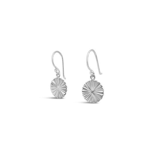 Sterling Silver 11mm Sunshine Hook Earrings