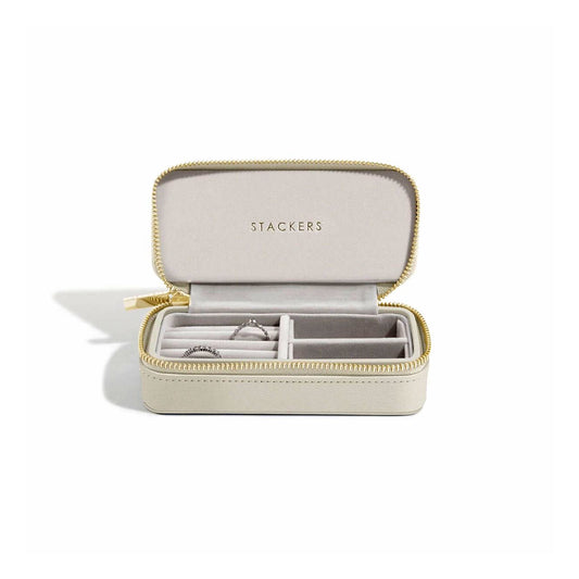 Oatmeal Medium Zipped Jewellery Box