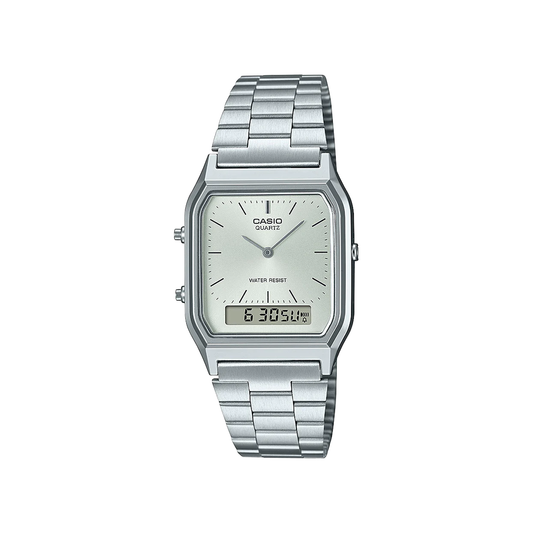 Casio Steel Vintage Duo Watch - AQ230A-7A