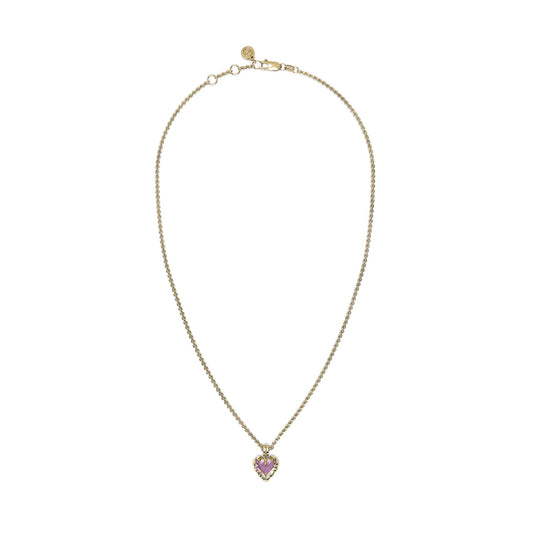 Love Claw Necklace Mystic Quartz - Gold Plated