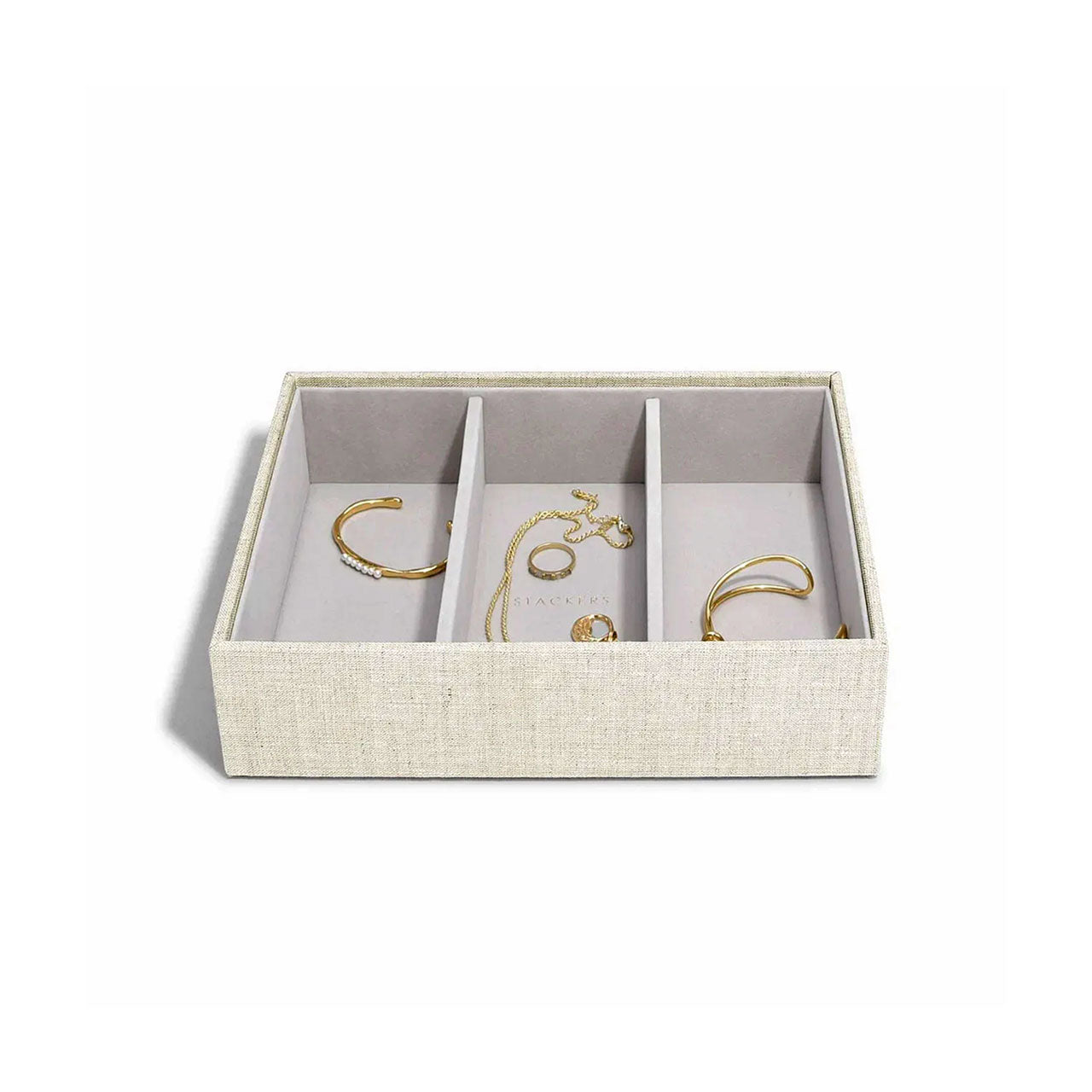 Oatmeal & Linen Classic Deep Compartment & Watch Accessory Layer
