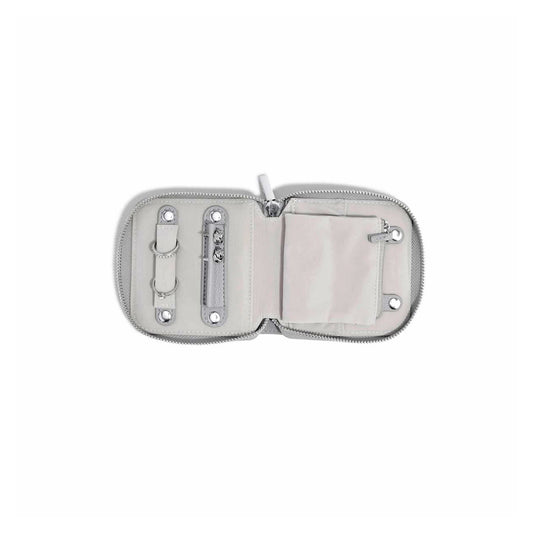 Pebble Grey Compact Jewellery Roll