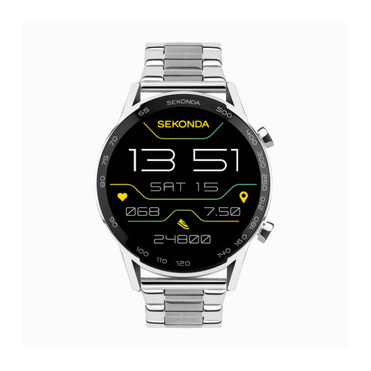 Sekonda Active Plus Smart Watch | Silver Alloy Case & Stainless Steel Bracelet | 30177