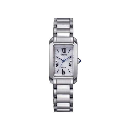 Citizen - EW5620-55A- Ladies Steel Rectangle Eco-Drive Watch