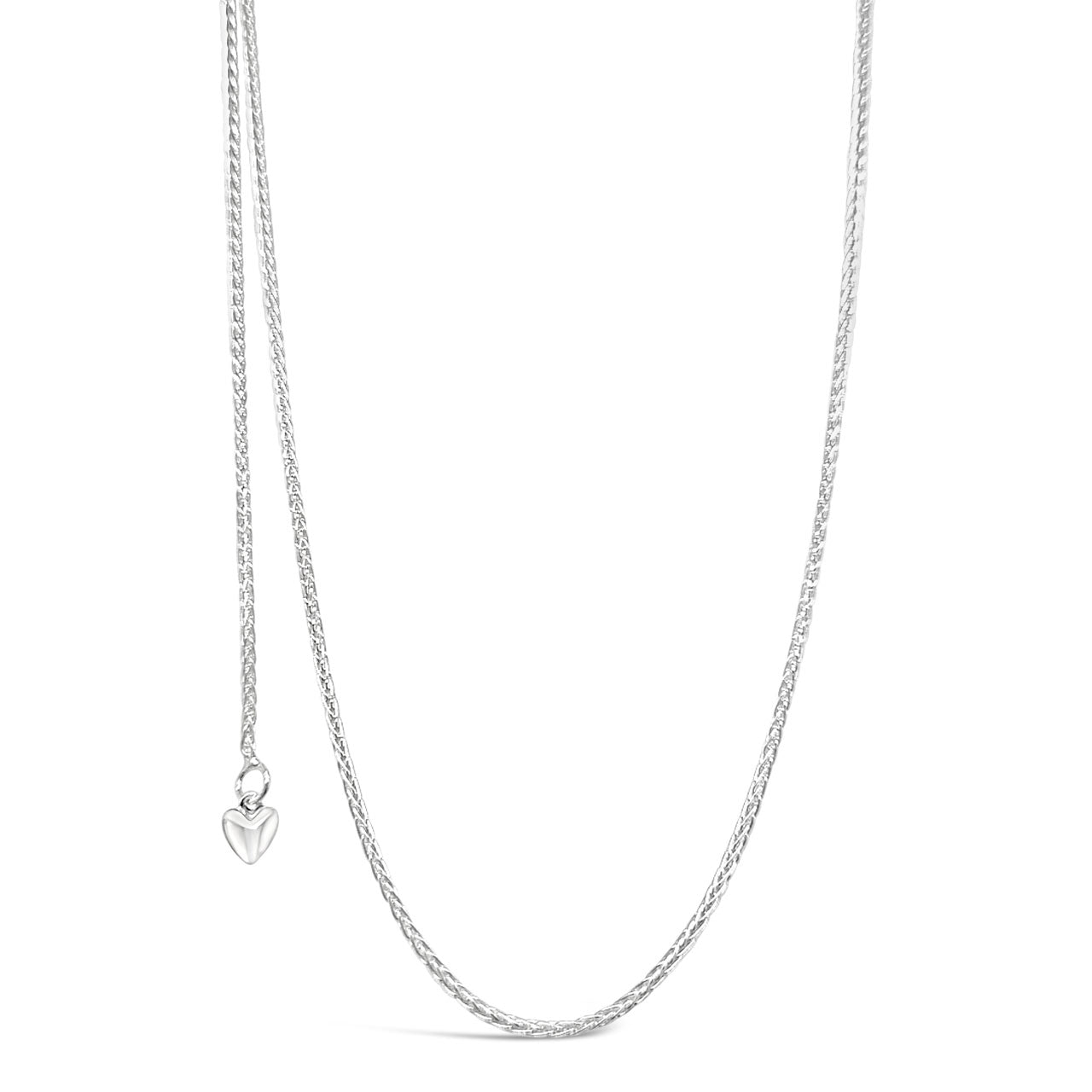 50cm Sterling Silver KE35AD Wheat Pattern Adjustable Chain
