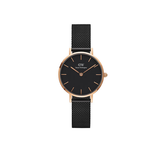 Petite 28mm Ashfield - Black & Rose Gold Watch