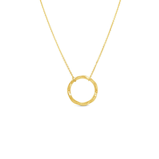 9k Yellow Gold Ring Pendant