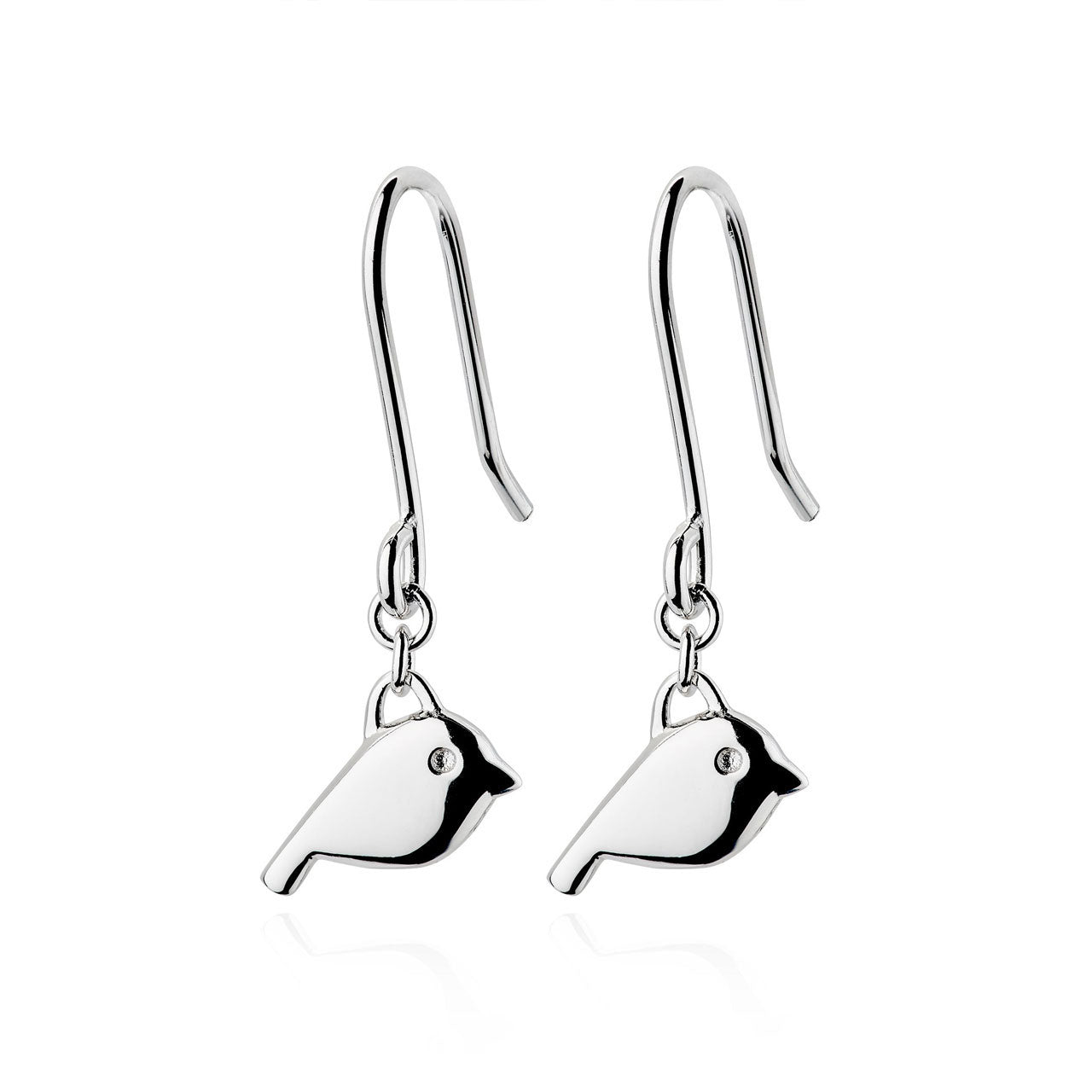 Sterling Silver Robin Earrings
