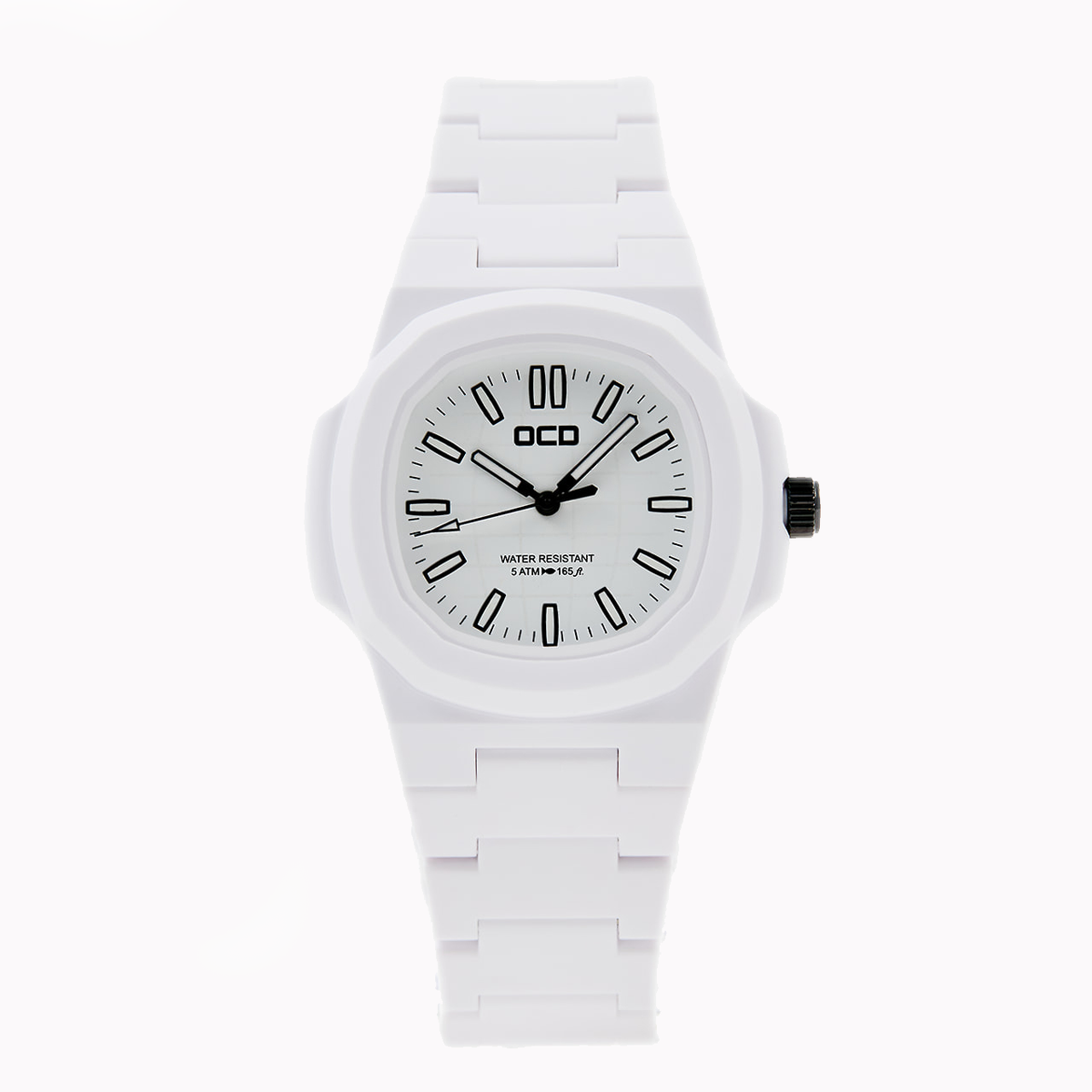 White Unisex Fashion Bright Colour Pop Watch