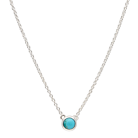 Heavenly Turquoise Silver Necklace