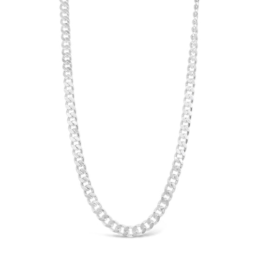 55cm Sterling Silver CD120 Diamond Cut Curb
